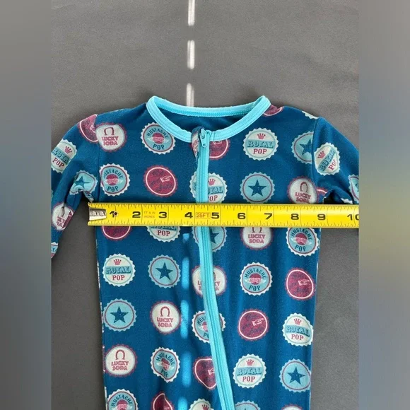 Kickee Pants Soda Pop Caps Footie Sz 0-3 Months - Picture 10 of 10